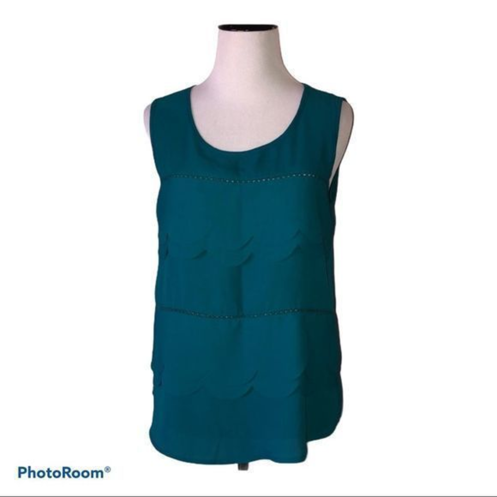5/$30 🎈 Papermoon stitch fix womens small Jules scalloped‎ blouse